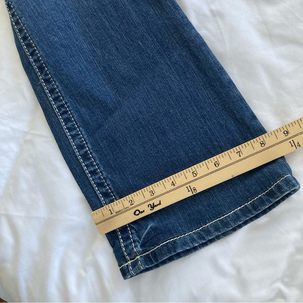 Harley-Davidson Women's Dark Blue Boot Cut Jeans with Embroidered Wing Pocket - Picture 7 of 14